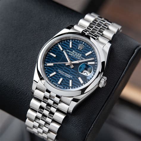 rolex blue motif.